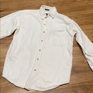 Club Room White Denim button down
